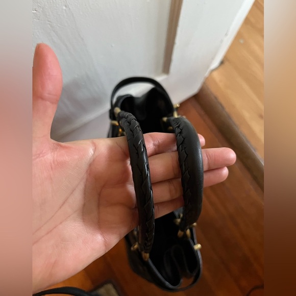 Coach Hamptons Patchwork Carryall Black Leather Gold Hardware Tote - Picture 9 of 17